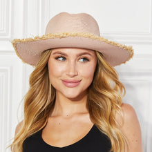 Pink Sand Straw Fedora Hat