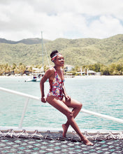 Nilsa Lace Up Reversible One Piece Swimsuit- Merlot - Tropic House Swim